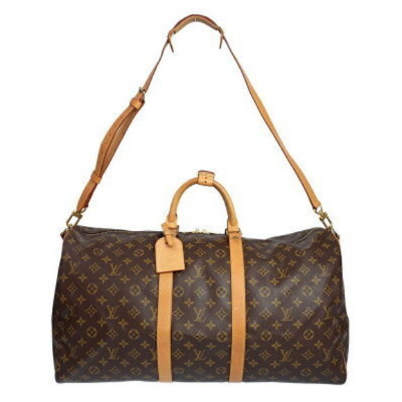 Louis Vuitton Monogram Keepall Bandouliere Travel Boston Bag - Picture 1 of 8